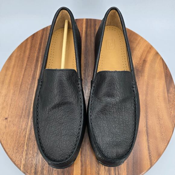 Footjoy FJ Club Casual Loafers Mens 10 M Black Leather Slip On Golf Moc Shoes main image 6